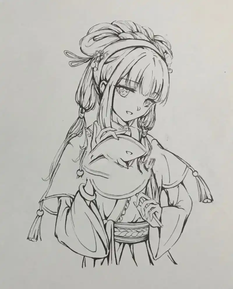 今天临摹林黛玉～ 感谢粉丝. villson 投稿 祝大家元旦快乐!