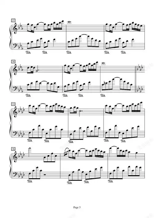 繁华的寂静,繁华的寂静钢琴谱,繁华的寂静eb调钢琴谱,繁华的寂静钢琴