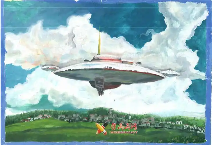 二等奖优秀中学生科幻画《未来号》