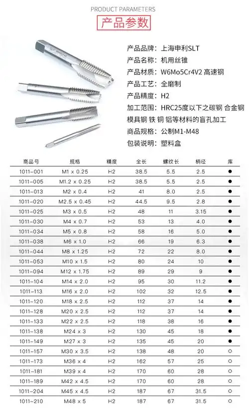 上海申利丝锥 管螺纹丝锥机用55° 60°水管牙丝锥pt npt rc g zg