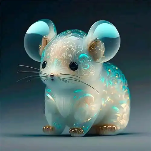 好萌好可爱的十二生肖水晶头像图片