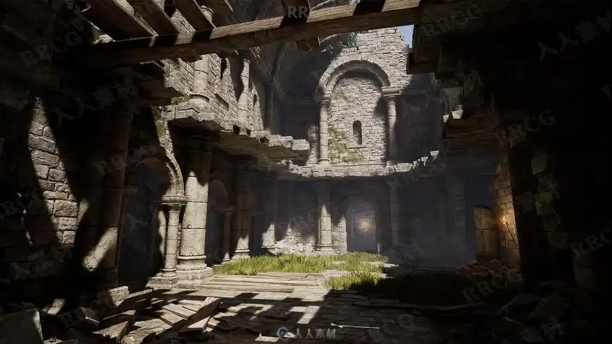 逼真复古城堡环境场景unrealengine游戏素材资源