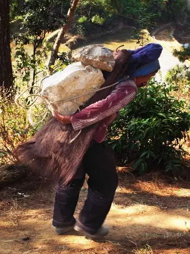 辛勤劳作的妇女