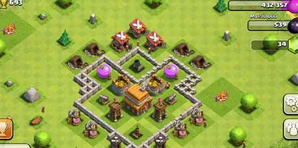 护资源阵,该阵型主要用于护资源,对于部落冲突的玩家来说,最重要的是