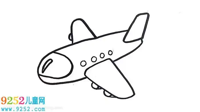 儿童飞机怎么画? 飞机简笔画