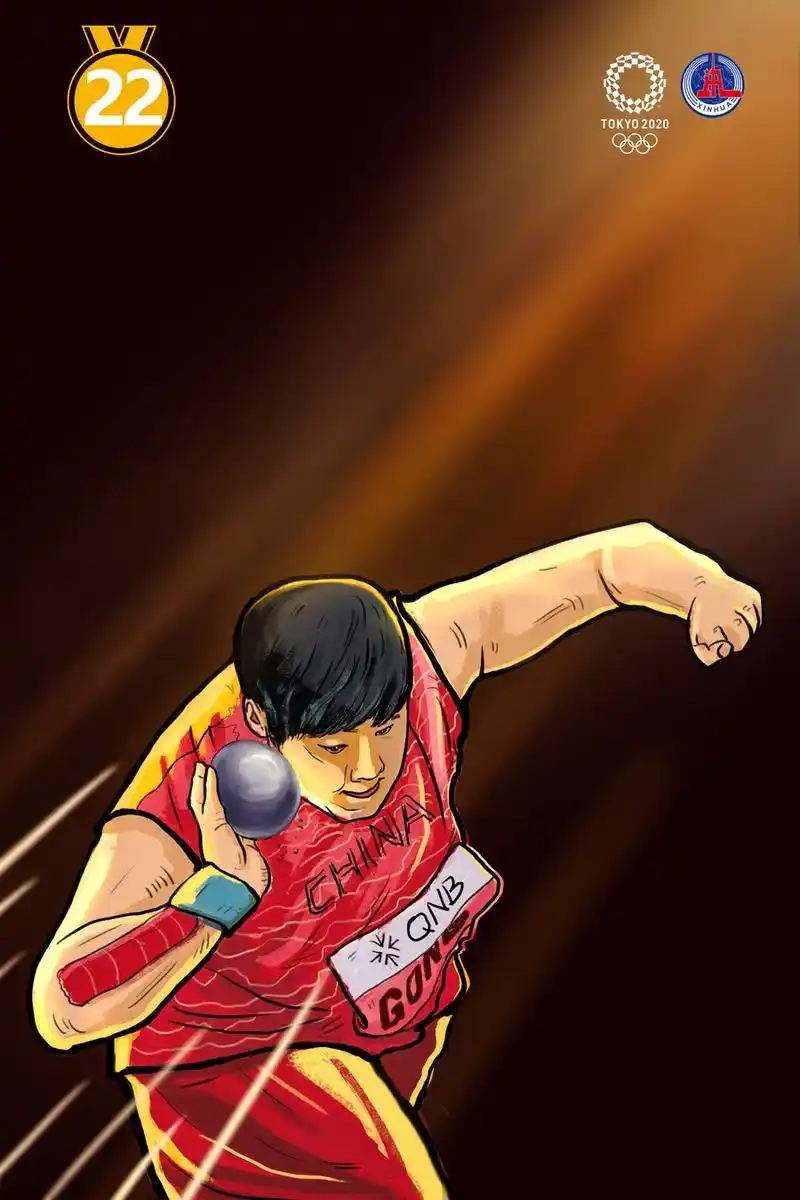 创意动漫致敬奥运冠军