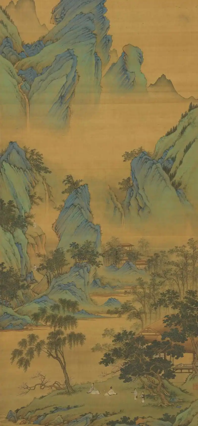 明代仇英山水花鸟人物国画合集 国画jpg图片