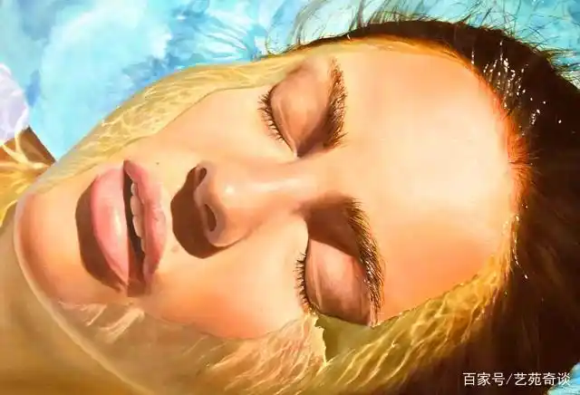 程序员改行当画家画水中美女呼之欲出放大7倍惊艳无比