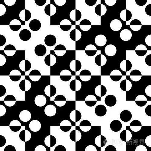 无缝圆和正方形图案