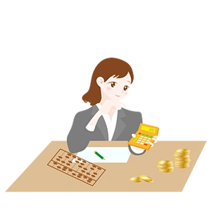 会计女青年矢量素材