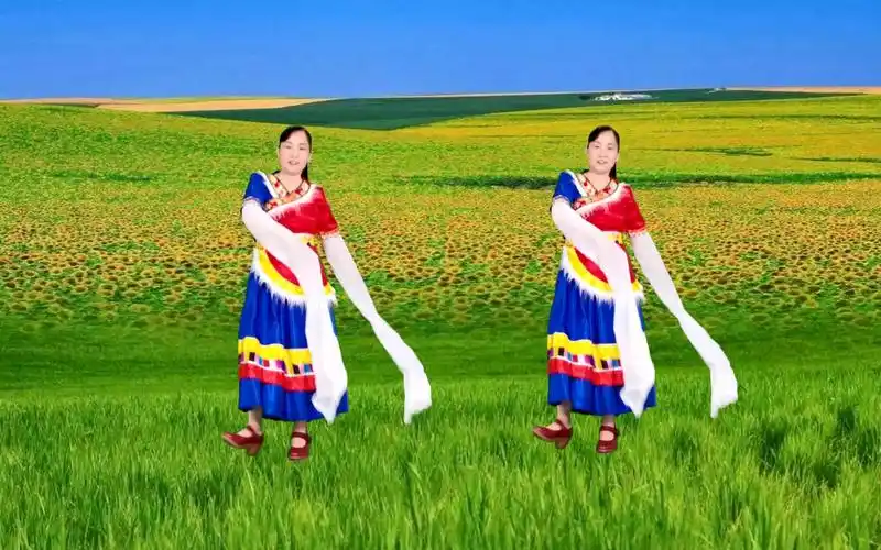 活动  广场舞《格桑拉》简单32步,藏舞风格优美大气