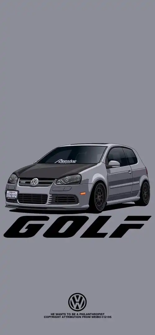 大众高尔夫 有没有兄弟红八代gti改白轮毂的啊