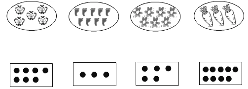 【推荐2】你能把同样多的物体图于点子图用线连起来吗?相信你能行.