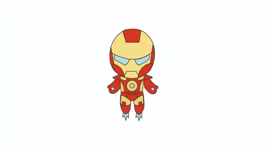 好看的钢铁侠简笔画