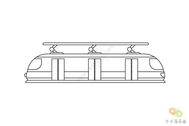 漂亮的地铁简笔画