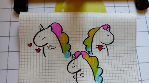 可爱爆ins网红独角兽(亲子简笔画教程)