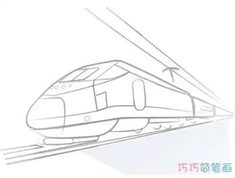 高铁 strong>简笔画 /strong>