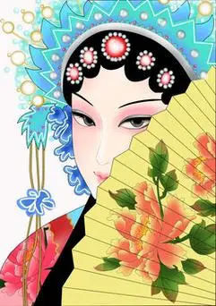 女花旦脸谱简笔画 女花旦脸谱简笔画教程步骤