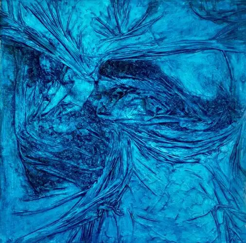 美国艺术家natasha zupan综合材料绘画