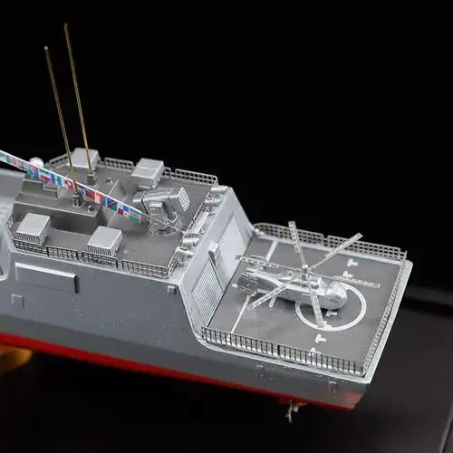 金属055大型导弹驱逐舰1:500军舰模型合金海军舰船模型退伍纪念礼 055