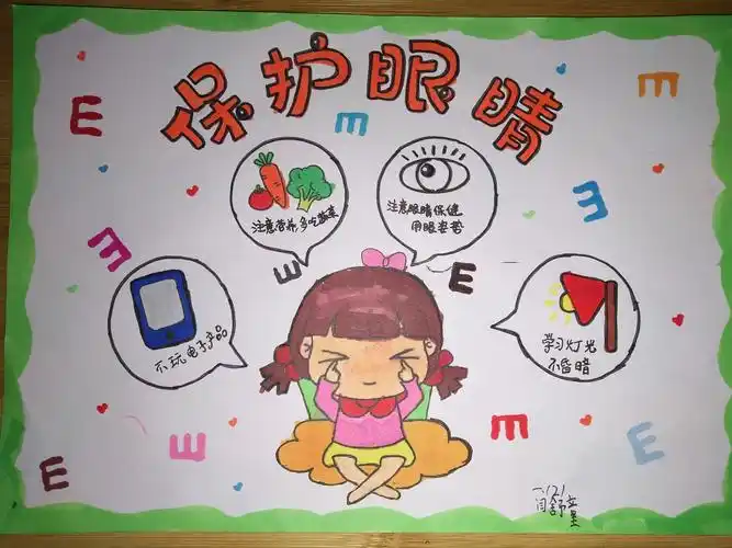 爱护最眼睛,从小做起 ——临沂军部街小学围绕爱眼护眼主题绘画活动