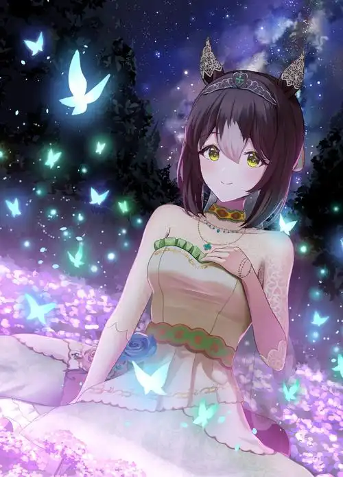 进闪耀,目白光明,北部玄驹,pid[96963180]_标题[巫女カレンチャン]pid