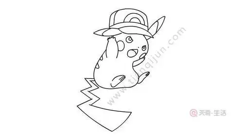 雷丘简笔画涂色