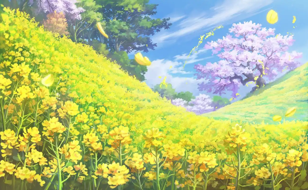 今日份插画美图推荐——花と女の子の故事