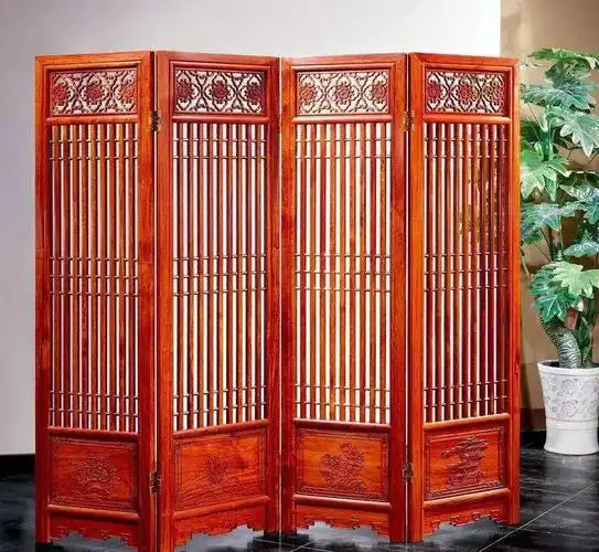 一扇屏风刚柔并济红木屏风100款