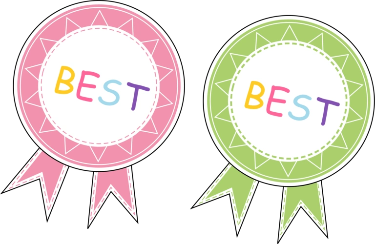 卡通可爱奖牌标签图片