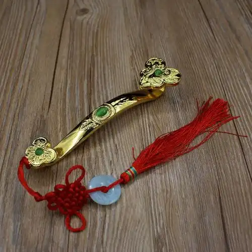 三宝佛具 佛教用品 风水用品 家居摆件 合金材质 玉如意 工艺礼品