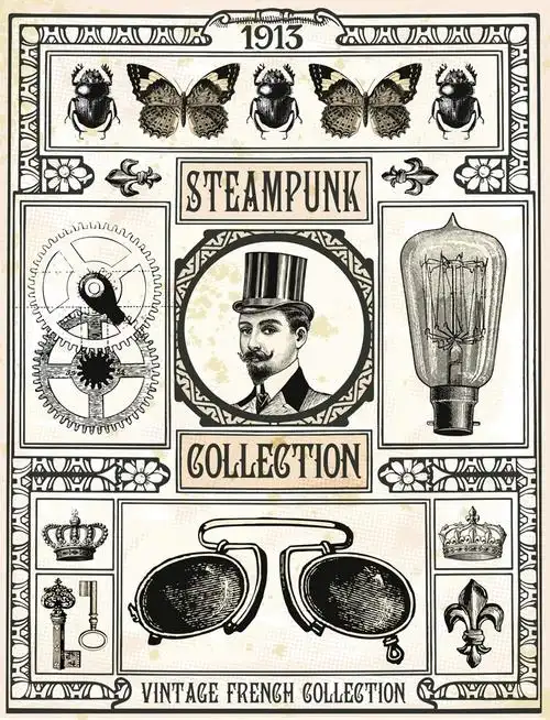 蒸汽朋克插画图片