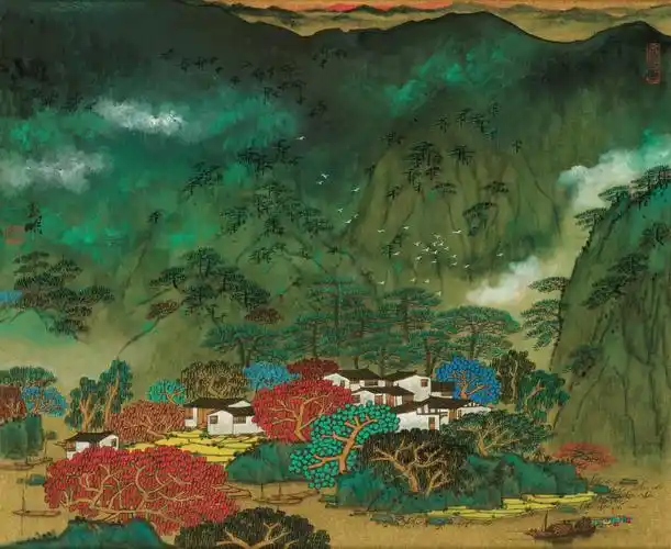 300幅当代名家青绿山水画作品赏析