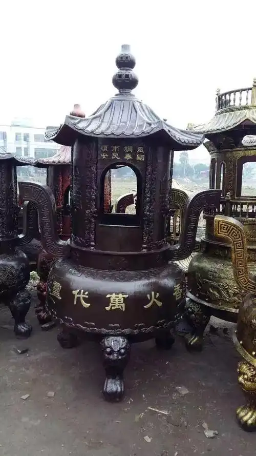 圆形焚经炉价格陵园墓地烧纸炉万鼎法器优质厂家供应