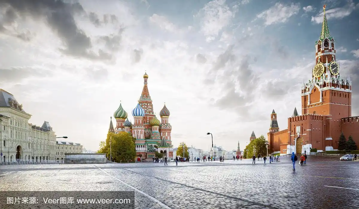 俄罗斯莫斯科红场全景图