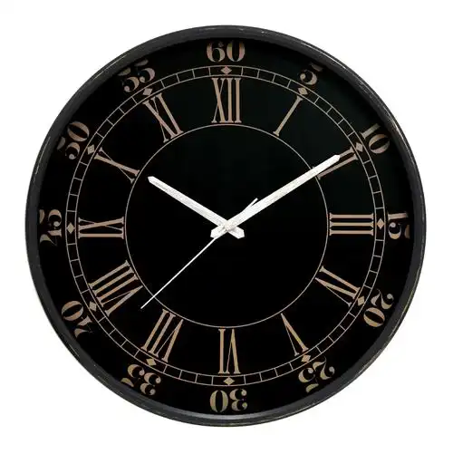 圆形扫秒机芯电池简约挂钟15寸客厅卧室家居钟表礼品石英钟厂家