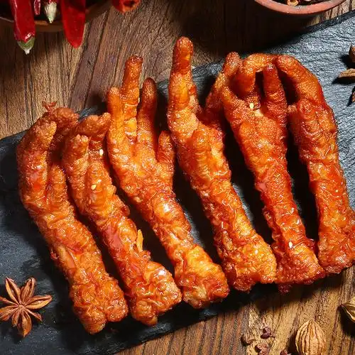 楼兰蜜语虎皮凤爪160g网红袋装卤鸡爪卤味肉食熟食麻辣小吃即食_一点