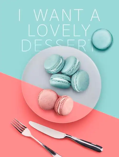 马卡龙食品海报