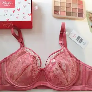 22春夏曼妮芬20840553性感蕾丝轻薄透气单层围超薄文胸女内衣