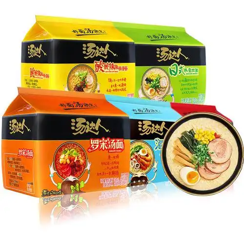 统一汤达人袋装速食方便面5连包5种口味可选