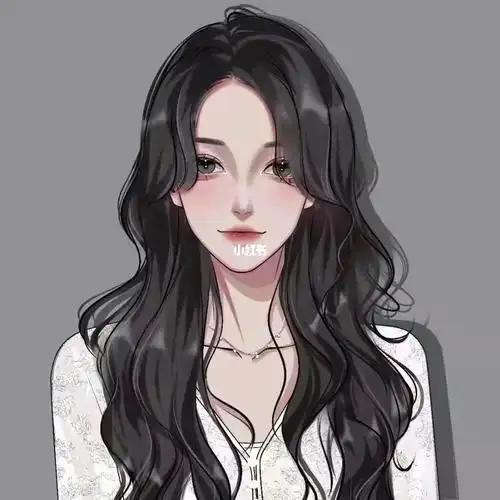 手绘头像气质清冷女头