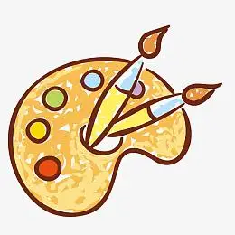 彩色调色盘pngpng调色盘pngpng矢量手绘简笔画学习用品pngpng颜料调色