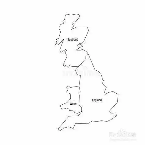 英国地图简笔画