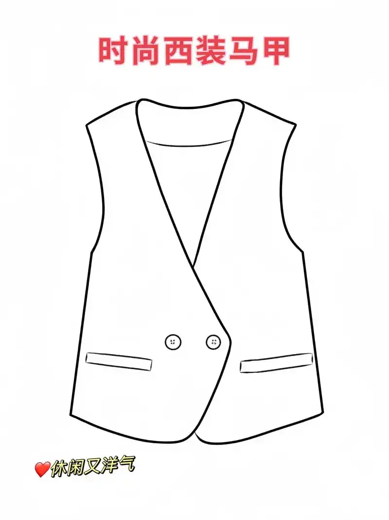 姐妹们!推荐你们都去穿这件小西装马甲!上身休闲洋气又高级!款 - 抖音