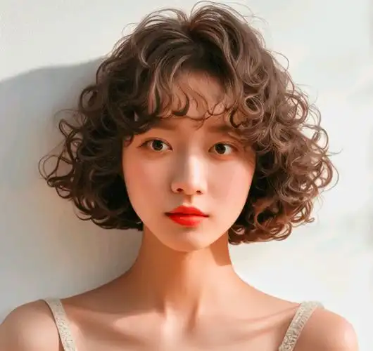 发型烫来烫去,最美还是波波头烫发,瘦脸时尚还洋气_效果_程度_头发