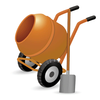 矢量水泥搅拌运送车