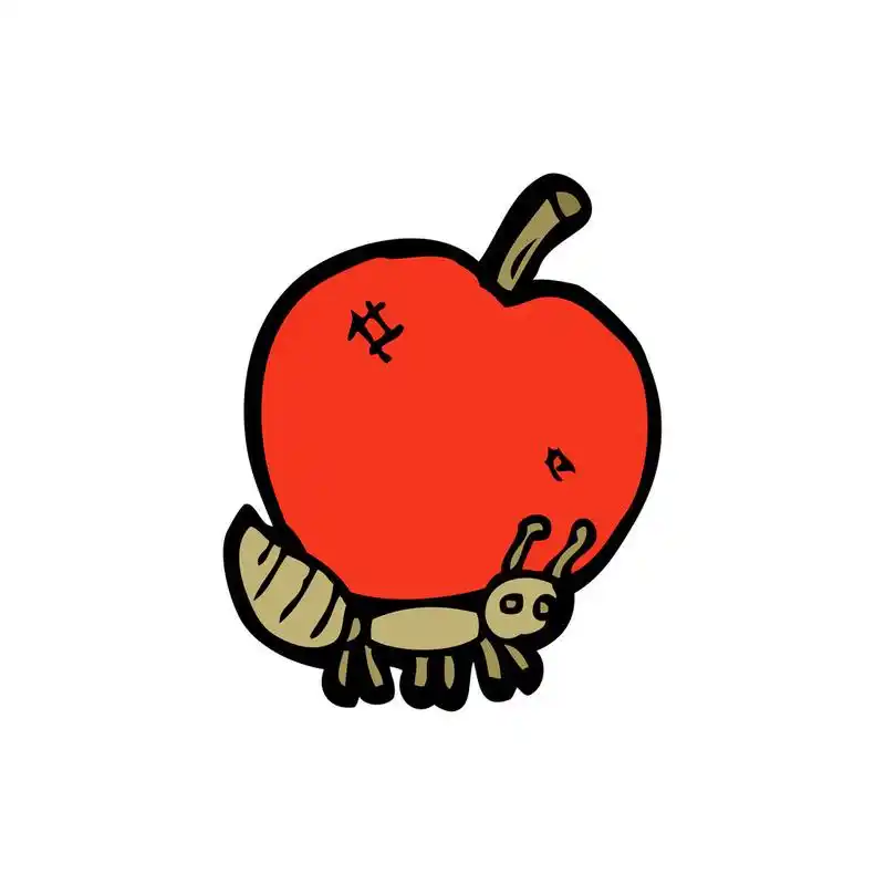 蚂蚁携带苹果,矢量,携带苹果卡通白色背景上的蚂蚁