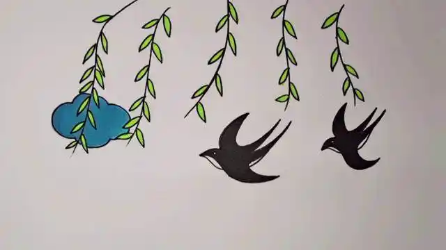 燕子的简笔画 燕子的简笔画 简单可爱