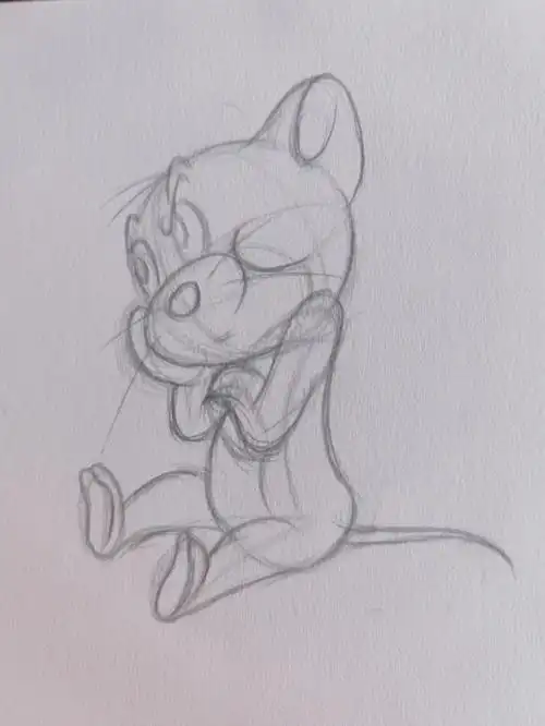 杰瑞老鼠简笔画#猫和老鼠  #汤姆和杰瑞