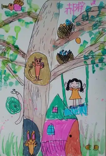 周五小芽班《树上树下》 - 美篇